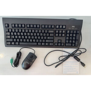 New WYSE KU-8933 USB/PS2 Wired Standard Keyboard & WYSE PS/2 Optical Mouse-New